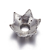 6-Petal Flower Tibetan Silver Bead Caps LS-AA188-2