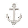 201 Stainless Steel Laser Cut Connector Charms STAS-R133-02P-11-1