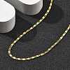 Brass Link Chain Necklaces for Women NJEW-D302-30G-2