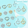 18Pcs 9 Styles Rack Plating Alloy Pendants FIND-FS0003-10-3
