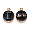 Alloy Enamel Pendants X-ENAM-S124-01A-08I-1