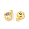Brass Pave Cubic Zirconia Pendants KK-H204-03G-01-2