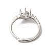 Adjustable Alloy Pad Ring Settings KK-C022-01C-P-3