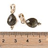 Natural Labradorite Faceted Pendans KK-L218-004G-02-3