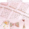 100Pcs Gold Stamping Heart Organza Gift Bags OP-PH0001-37B-5