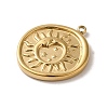 304 Stainless Steel Pendants STAS-L022-309G-2