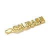 Brass Micro Pave Cubic Zirconia Pendants KK-Z042-19G-02-2