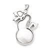 304 Stainless Steel Big Pendants STAS-G303-08AS-2