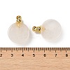 Natural Quartz Crystal Perfume Bottle Pendants G-Z039-02G-01-3