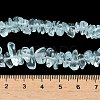 Imitation Aquamarine Glass Chip Beads Strands GLAA-C041-01-5