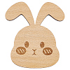 Wooden Rabbit Knitting Tools WOOD-WH0050-029-1