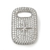 Brass Micro Pave Cubic Zirconia Pendants KK-M322-30P-1