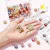 60Pcs 12 Colors Transparent Resin Rondelle European Beads RESI-YW0006-15-5