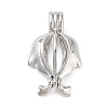 Alloy Bead Cage Pendants FIND-M012-01N-P-1