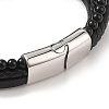 Braided Microfiber Leather Multi-strand Bracelets BJEW-B096-06E-5