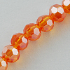 Electroplate Glass Bead Strands EGLA-R015-4mm-28-2