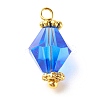 Glass Imitation Austrian Crystal Beads Pendants PALLOY-JF01140-2