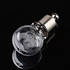 Round Transparent Glass Wishing Pendants LS-GLAA-I034-04-1