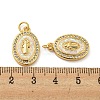 Brass Micro Pave Cubic Zirconia with Synthetic Opal Pendants KK-D096-03A-02-3