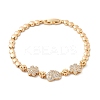 Brass Micro Pave Cubic Zirconia Link Chain Bracelets KK-R217-40G-4