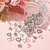 90Pcs 15 Style Tibetan Style Alloy Pendants TIBEP-SC0002-12-4