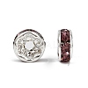 Brass Grade A Rhinestone Spacer Beads RB-A014-Z8mm-10S-4