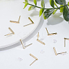 30Pcs Brass Stud Earring Findings KK-BC0009-06-4