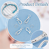 925 Sterling Silver Hook Clasps STER-PH0002-07-4