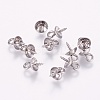 Tarnish Resistant 201 Stainless Steel Peg Bails Pendants STAS-E144-084A-1