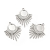 Non-Tarnish 304 Stainless Steel Pendant Cabochon Settings X-STAS-H172-13P-4