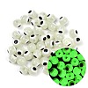 Luminous & Printed Opaque Acrylic Beads LACR-G050-01-2