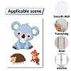 8 Sheets 8 Styles Animal PVC Waterproof Wall Stickers DIY-WH0345-092-4