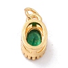 Real 18K Gold Plated Brass Inlaid Cubic Zirconia Charms ZIRC-L100-079G-05-3