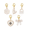 Alloy Enamel Pendant Decorations HJEW-JM04653-2