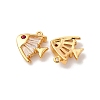 Brass Micro Pave Cubic Zirconia Pendants KK-K382-41G-2