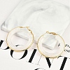 304 Stainless Steel Hoop Earrings For Women LS-EJEW-B113-02G-04-1