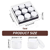 9 Slots Mini Round Plastic Jewelry Screw Top Bead Jars Sets with Velvet Inside AJEW-WH0472-42A-2