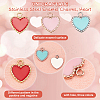 6Pcs 3 Colors 304 Stainless Steel Enamel Charms STAS-UN0032-92-4