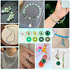 Saint Patrick's Day Polymer Clay & Glass Pearl Beads & Alloy Enamel Pendant Jewerly Making Finding Kits DIY-HY0002-21-5