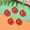 Golden Plated Alloy Enamel Charms LS-ENAM-S118-03P-5