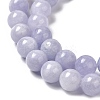 Natural Dyed White Jade Beads Strands G-M402-C03-10-3