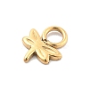 Ion Plating(IP) 304 Stainless Steel Charms STAS-P379-37A-G-2