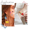 36Pcs 9 Colors Bowknot Food Grade Silicone Beads SIL-PA0001-03-4