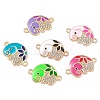 Alloy Crystal Rhinestone Connector Charms FIND-C019-31KCG-1