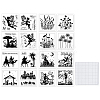 Globleland 4 Sets 4 Styles Fairy & Camel PVC Stamp DIY-GL0004-88D-8