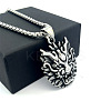 Vintage Punk 304 Stainless Steel Dragon Head Pendant Necklaces for Men WI9275-3