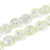 Electroplate Transparent Glass Beads Strands EGLA-S190-05C-1