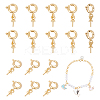ARRICRAFT 20Pcs Brass Spring Ring Clasps KK-AR0002-86-1