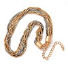 Iron Box Chain Necklaces NJEW-U046-03GP-2
