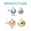 20Pcs 4 Styles Alloy Pendants ENAM-YW0004-03-3